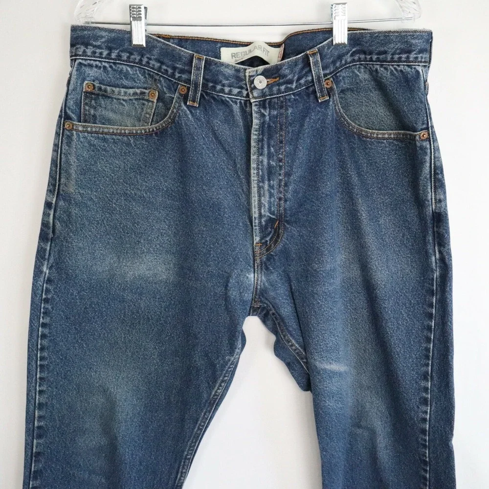 Vtg Levi's 505‎ Jeans Mens 38x32 Regular Fit 5-Pocket Cotton Denim Blue